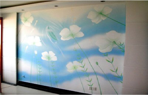 衡东画墙绘怎么画好白云的蓬松感？