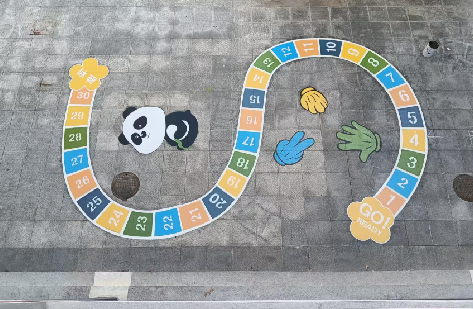 衡东地面游戏彩绘