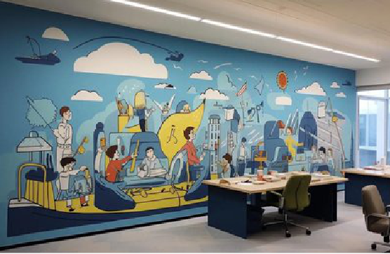 衡东办公室墙绘的特点。