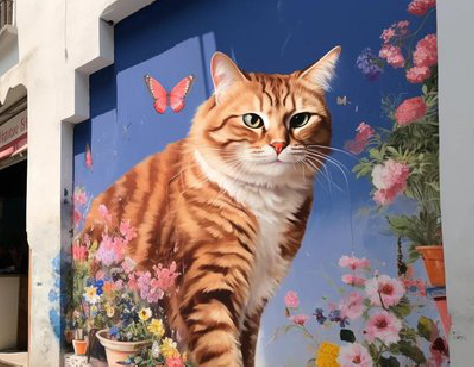 衡东自己绘制有个性的手绘墙