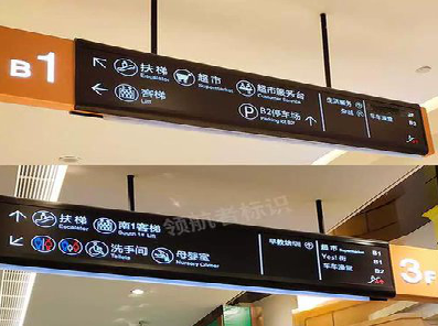 衡东如何通过商场标识牌引导客流分布？